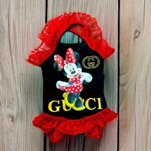 Minnie Mouse Gucci custom onesie